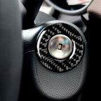 Car Carbon Fiber Lighter Key Ring Decorative Sticker for Chevrolet Cruze 2009-2015, Left and Right Drive Universal, Lighter Key Ring