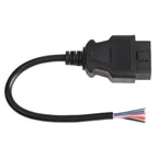 16PIN Male OBD Cable Opening Line OBD 2 Extension Cable for Car Diagnostic Scanner, Cable Length: 30cm, 30cm