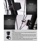 2.8 inch English Wireless Waterproof Cycle Computer LCD Odometer Speedometer with Extension Holder, Wireless with Extension Holder