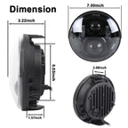 7 inch Round LED Motorcycle Headlight Modified Spotlight for Honda, For Honda, For Honda Silver