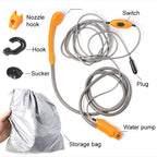 12V Portable Outdoor Car Electric Shower Sprinkler Washer, Car Washer(Blue), Car Washer(Orange), Car Washer (Yellow)