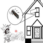 Universal Motorcycle Alarm Bidirectional Anti-theft Device with Induction Remote Control, Anti-theft Device