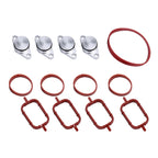 4x22mm Car Swirl Flap Air Intake Aluminum Gasket Remove Repair Kit, 22mm(Black), 22mm(Blue), 22mm(Red), 22mm(Silver)