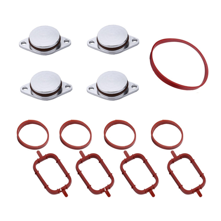 4x33mm Car Swirl Flap Air Intake Aluminum Gasket Remove Repair Kit, 33mm(Black), 33mm(Blue), 33mm(Red), 33mm (Silver)