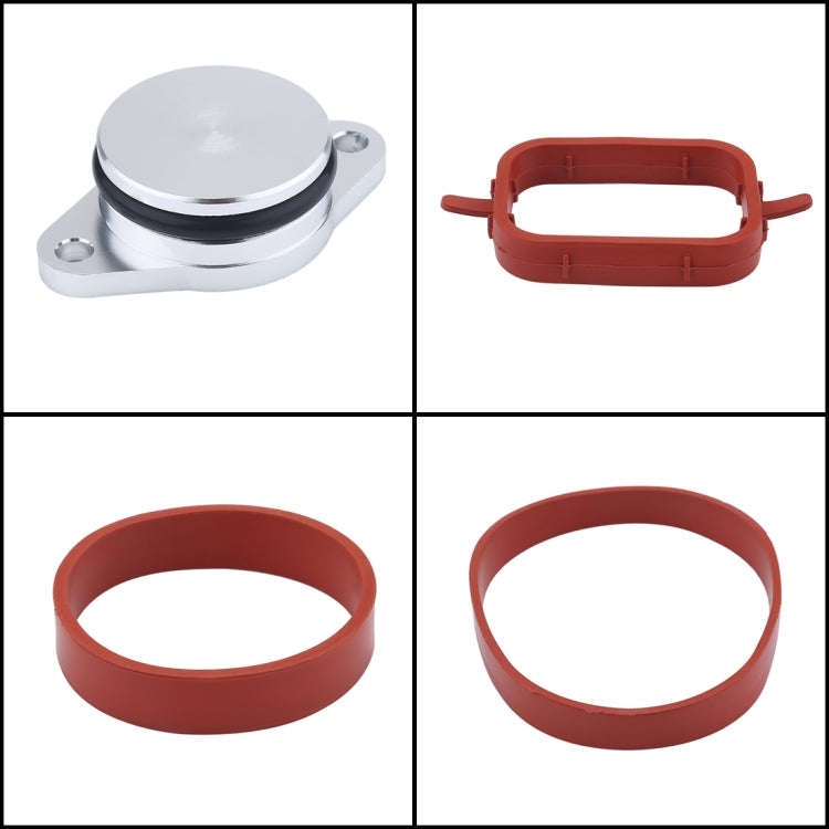 4x33mm Car Swirl Flap Air Intake Aluminum Gasket Remove Repair Kit, 33mm(Black), 33mm(Blue), 33mm(Red), 33mm (Silver)