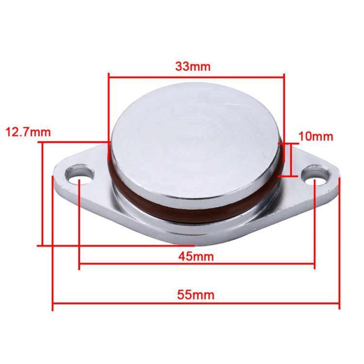 4x33mm Car Swirl Flap Air Intake Aluminum Gasket Remove Repair Kit, 33mm(Black), 33mm(Blue), 33mm(Red), 33mm (Silver)