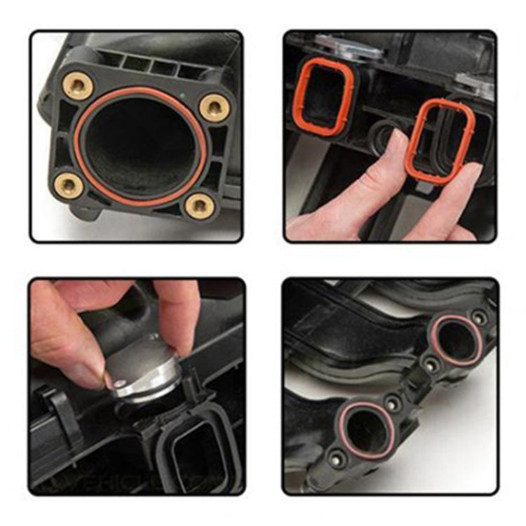 4x33mm Car Swirl Flap Air Intake Aluminum Gasket Remove Repair Kit, 33mm(Black), 33mm(Blue), 33mm(Red), 33mm (Silver)