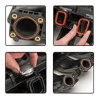 4x33mm Car Swirl Flap Air Intake Aluminum Gasket Remove Repair Kit, 33mm(Black), 33mm(Blue), 33mm(Red), 33mm (Silver)