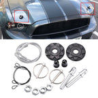 XH-6041 Car Universal Modified Aluminum Alloy Engine Hood Lock Cover, XH-6041(Black), XH-6041(Blue), XH-6041(Red), XH-6041(Silver)