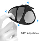3R-151 3 in 1 Car Rearview Auxiliary Blind Spot Mirror Rear View 146 Front Wheel Mirror for Left Side, 3 in 1 Black Left