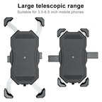 Motorcycle / Bicycle Semi-automatic Contraction Fixing Bracket Phone Holder, Phone Holder