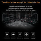 Motorcycle Helmet Visor Anti-fog Shield Helmet Film, 24.5x7.5cm