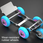 Motorcycle / Ebike Flat Tire Wheel Puller Booster Trailer Electric Emergency Help Self-rescue Traile with 5 Wheels Random Color Delivery, Self-rescue Traile