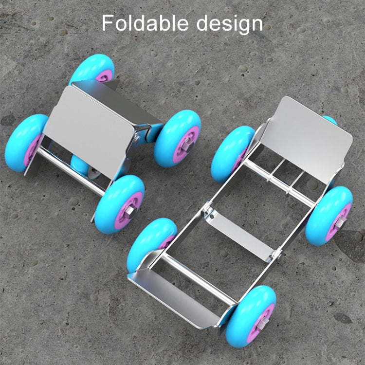 Motorcycle / Ebike Flat Tire Wheel Puller Booster Trailer Electric Emergency Help Self-rescue Traile with 5 Wheels Random Color Delivery, Self-rescue Traile