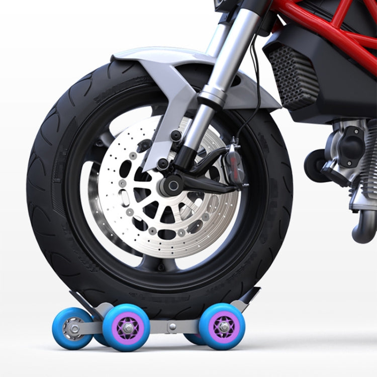 Motorcycle / Ebike Flat Tire Wheel Puller Booster Trailer Electric Emergency Help Self-rescue Traile with 5 Wheels Random Color Delivery, Self-rescue Traile