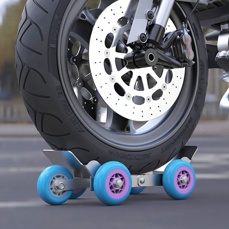 Motorcycle / Ebike Flat Tire Wheel Puller Booster Trailer Electric Emergency Help Self-rescue Traile with 5 Wheels Random Color Delivery, Self-rescue Traile