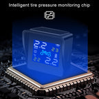 Universal Motorcycle Wireless High Precision Solar Energy TPMS Tire Pressure Alarm System External Tire Monitor, Motorcycle External Tire Monitor