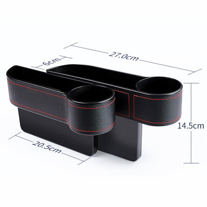 2 PCS Car Multi-functional Console Box Cup Holder Seat Gap Side Storage Box