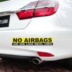 10 PCS Car NO AIRBAGS Words Random Decorative Sticker, NO AIRBAGS Words