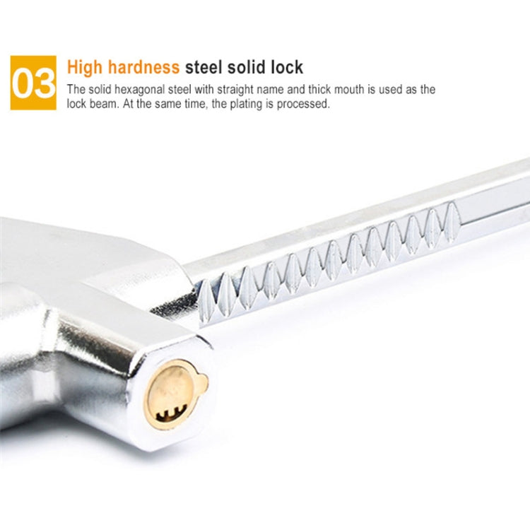 Car Adjustable Telescopic U Shape Steering Wheel Lock Anti-theft, without Safety Hammer