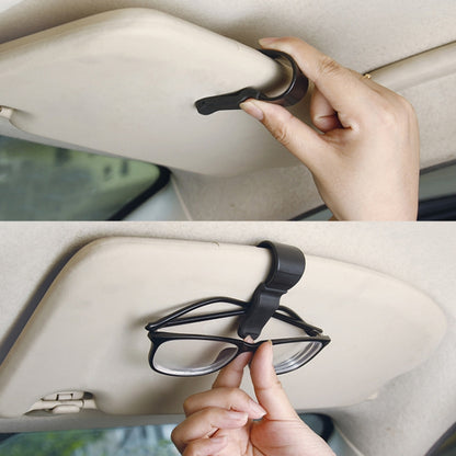 Multifunctional Car Glasses Mount Holder Card Bill Storage Clip