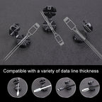 Car Carbon Fiber Magnetic Clamp Cable Storage Box Creative Desktop Hub Organizer, Desktop Hub Organizer