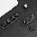 Car Carbon Fiber Magnetic Clamp Cable Storage Box Creative Desktop Hub Organizer, Desktop Hub Organizer
