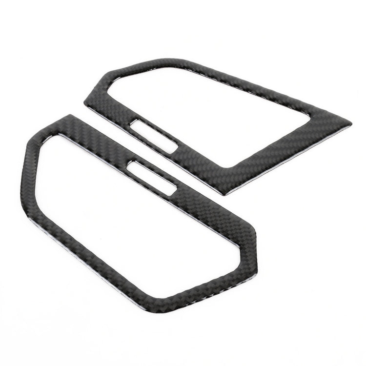 Car Carbon Fiber Central Control Side Air Outlet Frame Decorative Sticker for Volkswagen Tiguan L 2019-2021, Central Control Side Air Outlet