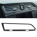 Car Carbon Fiber Central Control Air Outlet Frame Decorative Sticker for Volkswagen Tiguan L 2019-2021, Central Control Air Outlet