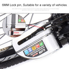 Motorcycles / Bicycle Anti-theft Lock Alarm Disc Brakes Lock with Cable and Bag, 8307 (Bronze), 8307 (Silver)