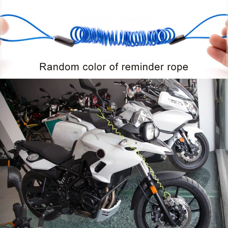 Motorcycles / Bicycle Anti-theft Lock Alarm Disc Brakes Lock with Cable and Bag, 8307 (Bronze), 8307 (Silver)