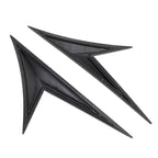 Modified Fender Side Wing Sticker Blade Side Shark Gill Car Body Decorative Sticker for Honda 10th Generation Civic, Bright Black, Bright Black
