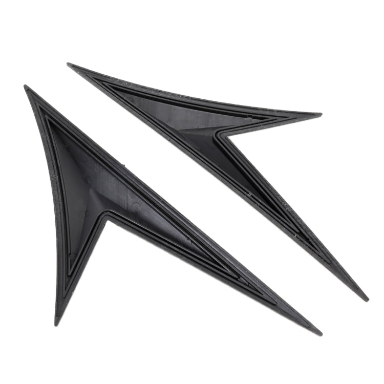 Modified Fender Side Wing Sticker Blade Side Shark Gill Car Body Decorative Sticker for Honda 10th Generation Civic, Bright Black, Bright Black