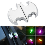 2 PCS Car LED Door Warning Lights Anti-collision Door Opening Lamp Flashing Lights, Door Warning Lights (Black), Door Warning Lights (Silver)