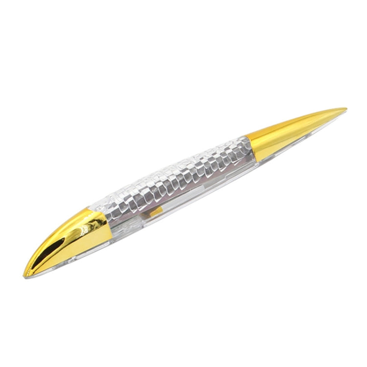 Car Solar Shark Gill Warning Lights Car Door Anti-collision Rear-end Collision LED Dlashing Lamp, Mode: Constant Bright + Flashing, Constant Bright + Flashing (Gold), Constant Bright + Flashing (Silver)