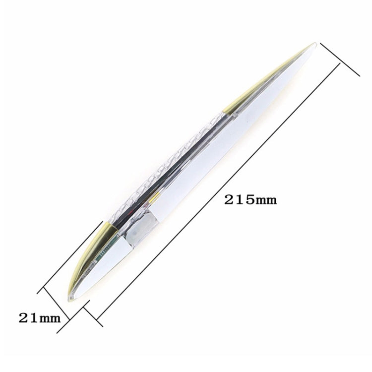 Car Solar Shark Gill Warning Lights Car Door Anti-collision Rear-end Collision LED Dlashing Lamp, Mode: Constant Bright + Flashing, Constant Bright + Flashing (Gold), Constant Bright + Flashing (Silver)