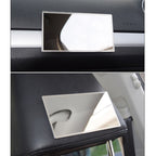 Portable Car Sunshade Makeup Mirror Stainless Steel Vanity Mirror, Size: 110 x 65mm, 110 x 65mm