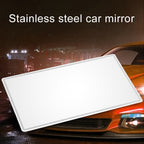 Portable Car Sunshade Makeup Mirror Stainless Steel Vanity Mirror, Size: 110 x 65mm, 110 x 65mm