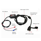 Quick Charging Waterproof Motorcycle USB Phone Charger Adapter, Cable Length: 2.27m, USB Phone Charger Adapter