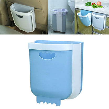 Car Folding Trash Can Household Kitchen Wall-mounted Ashbin
