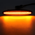 2 PCS DC12V / 5W Car LED Dynamic Blinker Side Lights Flowing Water Turn Signal Light for Lexus, Amber Light, For Lexus (Black), For Lexus
