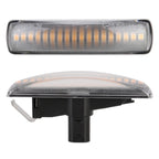 2 PCS DC12V / 3W Car LED Dynamic Blinker Side Lights Flowing Water Turn Signal Light for Land Rover, Amber Light, For Land Rover (Black), For Land Rover