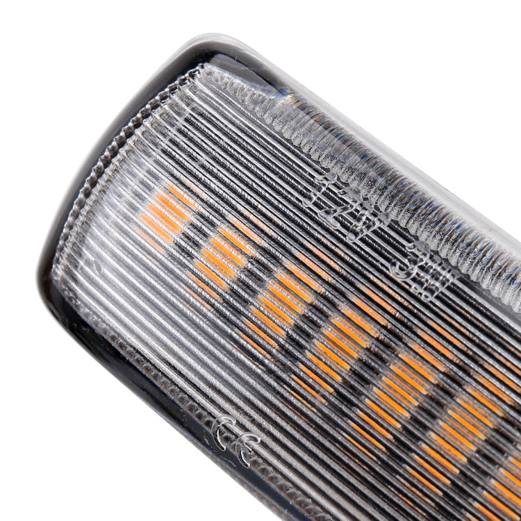 2 PCS DC12V / 3W Car LED Dynamic Blinker Side Lights Flowing Water Turn Signal Light for Land Rover, Amber Light, For Land Rover (Black), For Land Rover