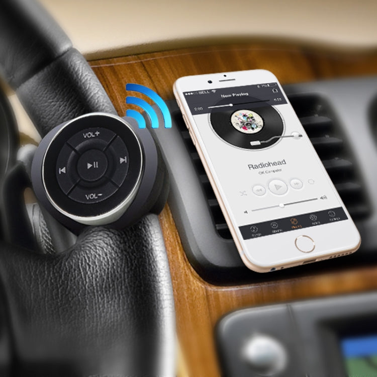 BT005 Car Wireless Bluetooth Controller Mobile Phone Multimedia Multi-functional Steering Wheel Remote Controller, BT005