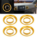 8 PCS Car Aluminum Alloy Air Conditioner Knob Case and Base for Honda XR-V, For Honda XR-V (Gold), For Honda XR-V (Purple), For Honda XR-V (Red), For Honda XR-V (Blue)