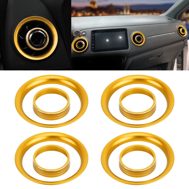 8 PCS Car Aluminum Alloy Air Conditioner Knob Case and Base for Honda XR-V, For Honda XR-V (Gold), For Honda XR-V (Purple), For Honda XR-V (Red), For Honda XR-V (Blue)