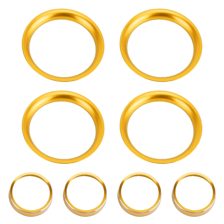 8 PCS Car Aluminum Alloy Air Conditioner Knob Case and Base for Honda XR-V, For Honda XR-V (Gold), For Honda XR-V (Purple), For Honda XR-V (Red), For Honda XR-V (Blue)