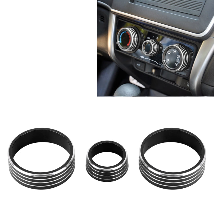 3 PCS Car Aluminum Alloy Air Conditioner Knob Case for Honda VEZEL / XR-V / Fit / GIENIA / City, For Honda VEZEL(Red), For Honda VEZEL(Silver), For Honda VEZEL(Black), For Honda VEZEL(Gold), For Honda VEZEL(Blue)
