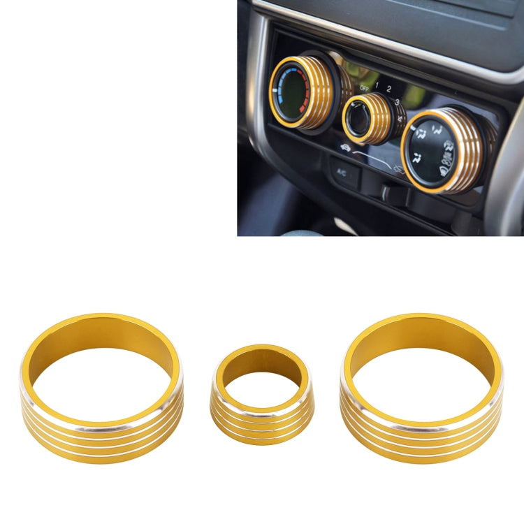 3 PCS Car Aluminum Alloy Air Conditioner Knob Case for Honda VEZEL / XR-V / Fit / GIENIA / City, For Honda VEZEL(Red), For Honda VEZEL(Silver), For Honda VEZEL(Black), For Honda VEZEL(Gold), For Honda VEZEL(Blue)