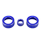 3 PCS Car Metal Air Conditioner Knob Case for Honda AVANCIER / URV, For Honda AVANCIER / URV (Blue), For Honda AVANCIER / URV (Red)